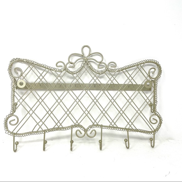 Jewelry holder, metal, silver tone, NWOT - Picture 2 of 6
